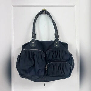 MZ Wallace Triple Zip Kate Bedford Shoulder Navy Shoulder Bag